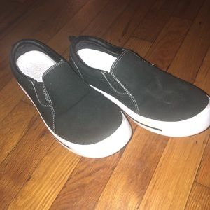 Black slip on sneakers!